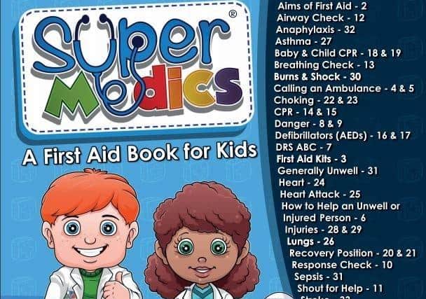 A new book which teaches first aid to kids is being launched on Monday, 2nd December 2019. The book, entitled Super Medics, was devised and written by Hannah Alsbury-Morris who also owns first aid training company Impulse First Aid. SUS-191127-111158001