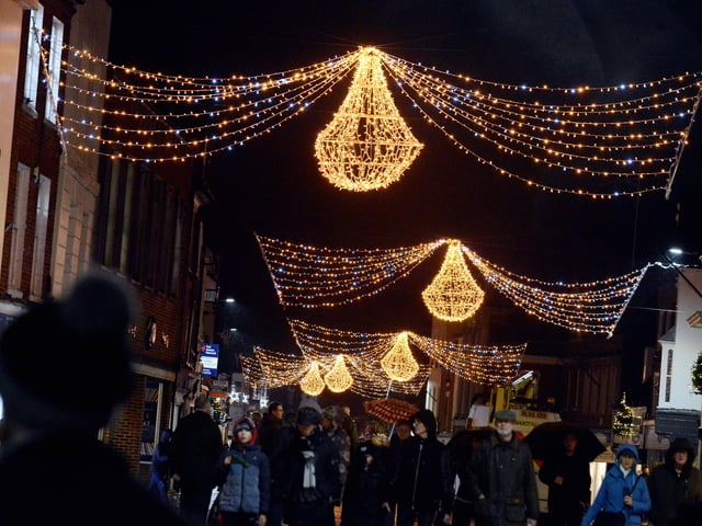 The Festival of Light celebration and Parade took place before Chichester's Christmas lights were switched on
