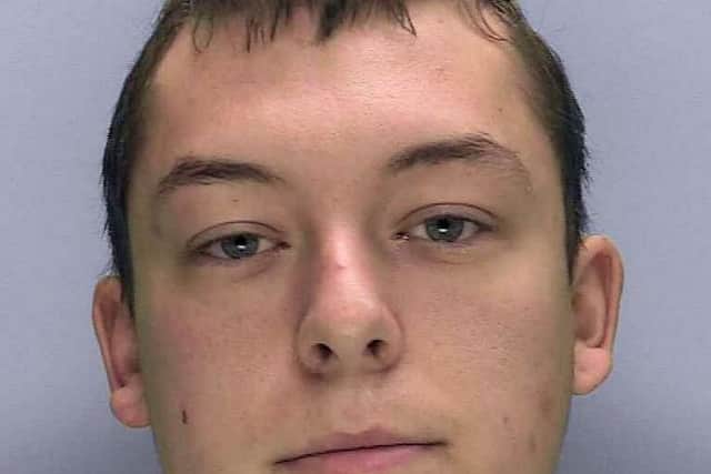 Connor Richardson stole from two women he met on dating website Plenty of Fish. Photo: Sussex Police