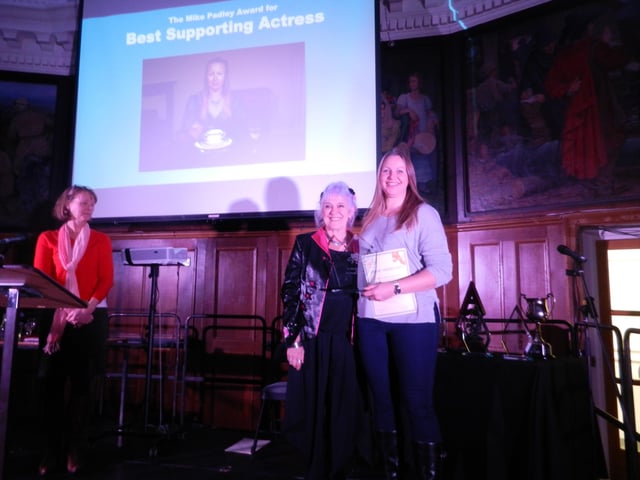 Jenny Burtenshaw won best supporting actress for her performance as Wynne in Dinner for Southwick Players