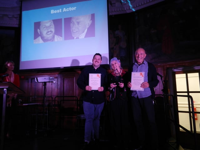 Sam Razavi and David Creedon jointly won best actor for their roles in Wick Theatre Company's Taking Sides