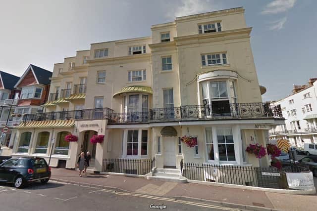 The Afton Hotel in Eastbourne, image by Google