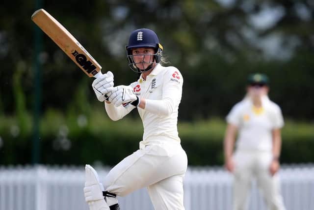 Sarah Taylor in action for England
