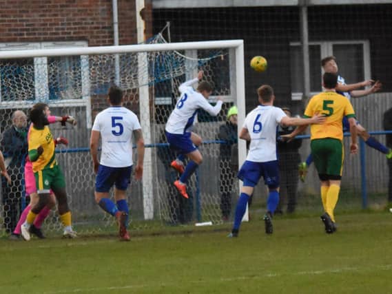 Byron Napper heads off the line.
