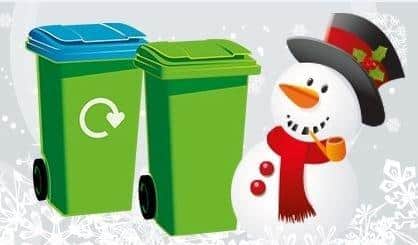 Bin collection days will change in the Horsham district over the  Christmas period SUS-190912-101142001