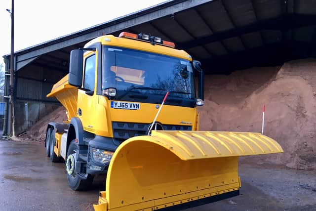 Richard Speller, winter service manager for West Sussex Highways, at the Clapham depot talks about gritting the roads. Pictured: one of the gritters
