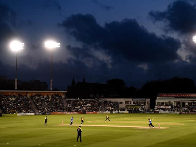 The Vitality Blast match between Sussex Sharks and Essex Eagles at The 1st Central County Ground on August 6. Picture courtesy of Getty Images