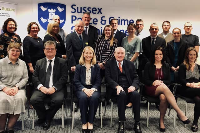 A group picture of all partners involved in the Sussex Police scheme