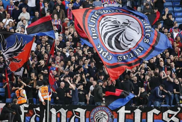 Crystal Palace supporters at Selhurst Park