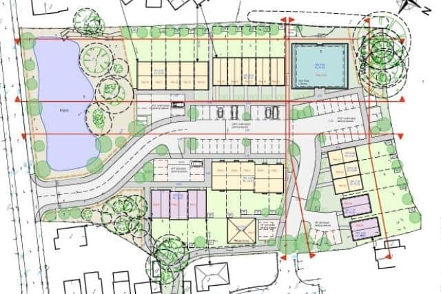 Amended plans for housing off Swanley Close