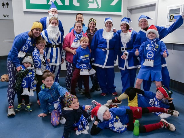 Albion in the Community's Seagulls' Festive Fun Run 2019.