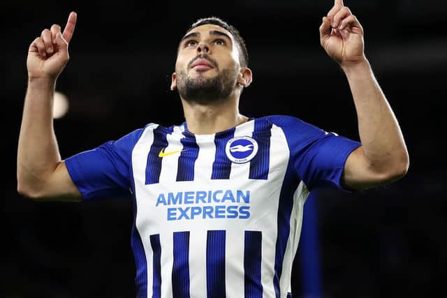 Brighton and Hove Albion striker Neal Maupay has six goals to his name this season