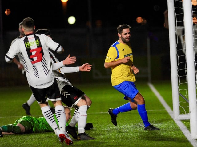 Alex Fair scores Lancing's third