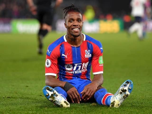 Crystal Palace's Wilfried Zaha will be a threat to Brighton and Hove Albion at Selhurst Park tonight