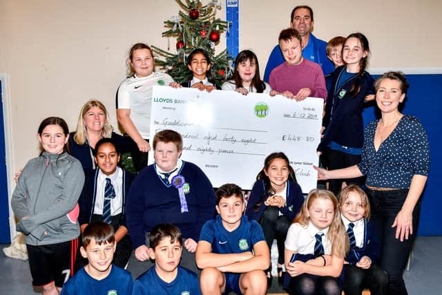 Orchards Junior School raises £448 for Guild Care at its hot chocolate sale