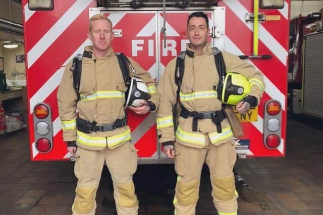 Shoreham firefighters Shaun Challis and Lee Smith