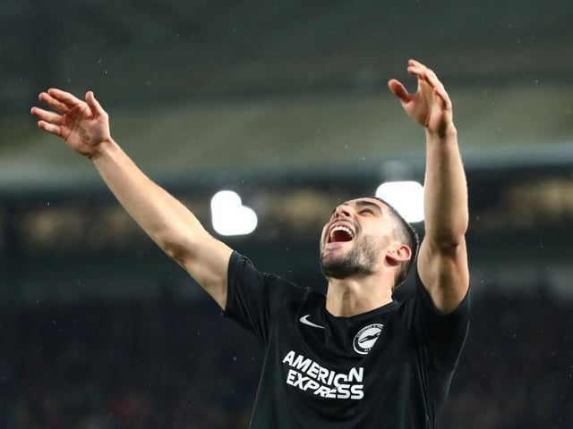 Neal Maupay celebrates