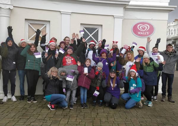 Ashleigh Brown from Ashington was joined by 30 people for a HopeWalk from Worthing Pier to Brighton Pier for suicide prevention charity PAPYRUS SUS-191217-123945001
