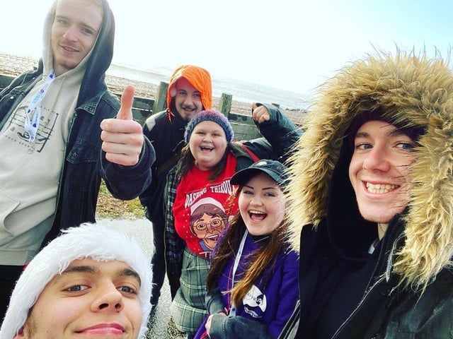 Ashleigh Brown from Ashington was joined by 30 people for a HopeWalk from Worthing Pier to Brighton Pier for suicide prevention charity PAPYRUS SUS-191217-124700001