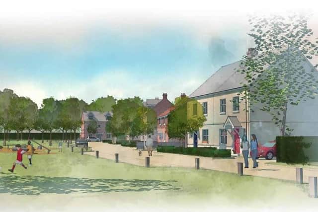 Illustrative artist's impression of scheme for 500 new homes in Hassocks SUS-191218-114536001
