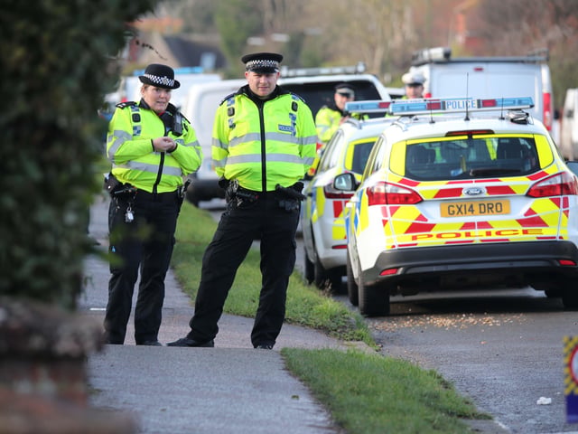 Officers checking drivers in Upper Shoreham Road, Shoreham
