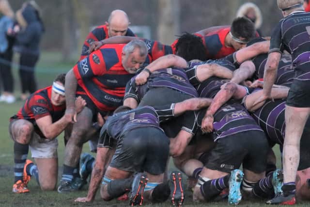 Nick Shopland in the scrum / Picture by Alison Tanner