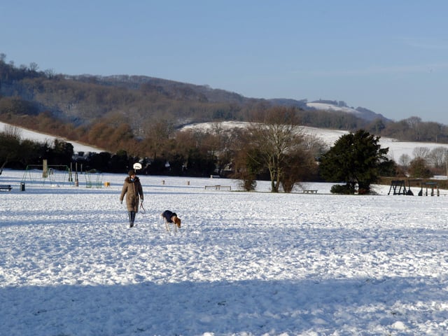 Steyning in the snow in December 2009