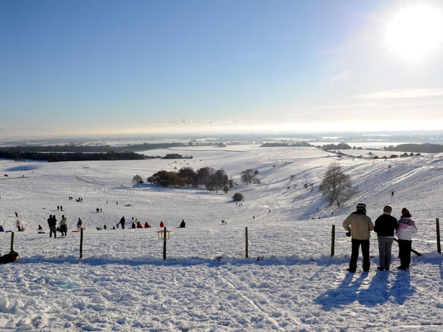 Looking towards Chichester from the Trundle in December 2010