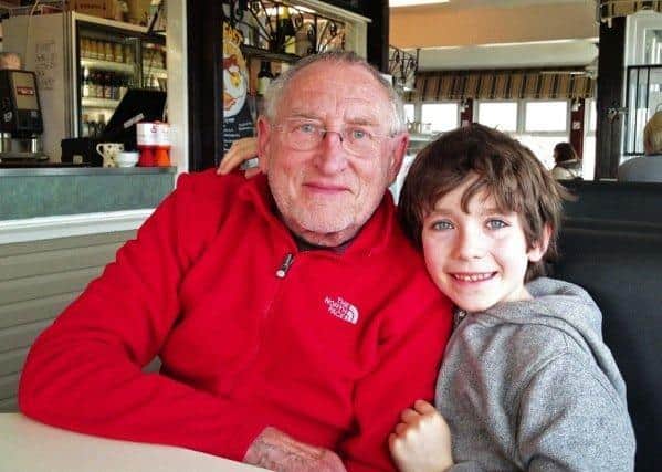 Matthew with Vic Hilton, his friend and mentor who passed away last year