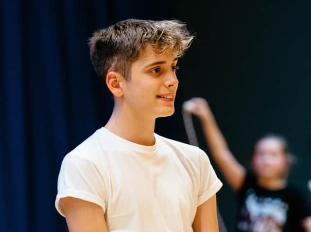 Richard Chapman (Lion) in rehearsal for CFYT's The Wizard of Oz Photo by Helen Murray
