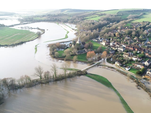 Flooding in Alfriston