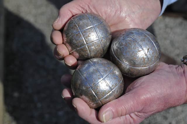 Petanque, also called boules, is a game for all. 
Picture Ian Hargreaves
