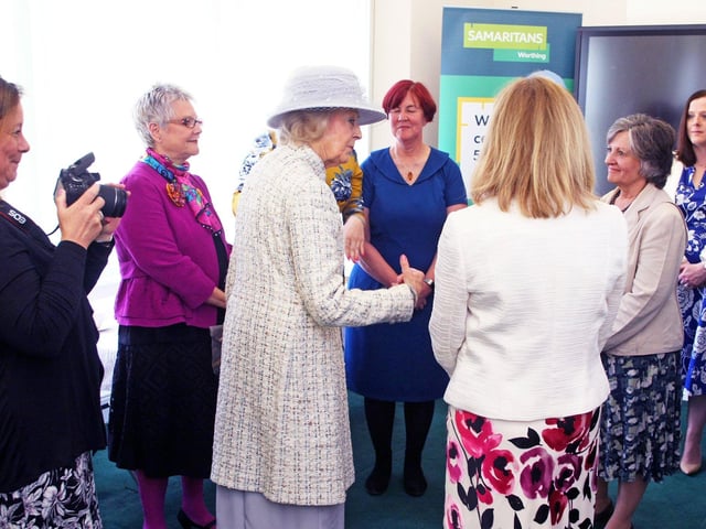 Princess Alexandra at Worthing Samaritans. Photo by Derek Martin DM1951548a