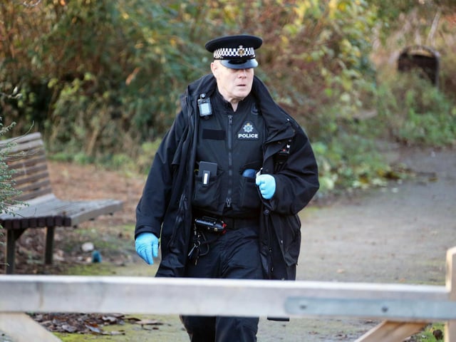 The scene of the incident in Horsham Park