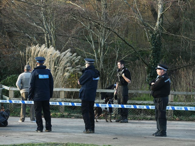 The scene of the incident in Horsham Park