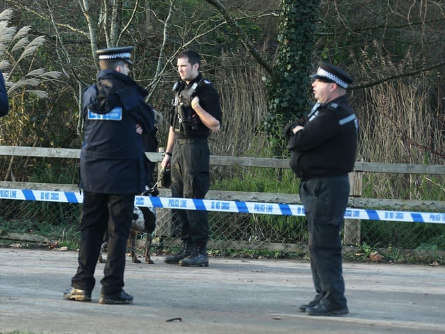 The scene of the incident in Horsham Park