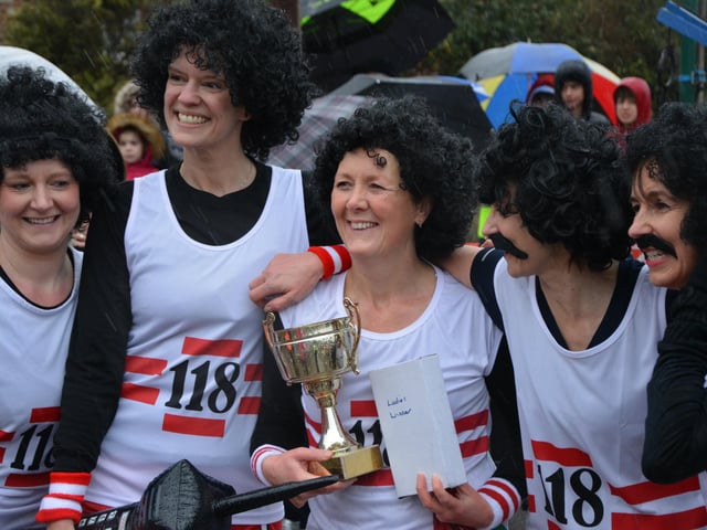 Pagham Pram Race 2019 ladies' race winners, 118 118