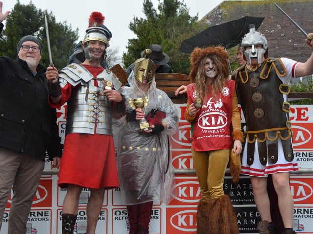 Pagham Pram Race 2019 fancy dress runners-up