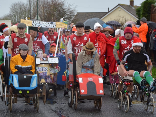Pagham Pram Race 2019 start line