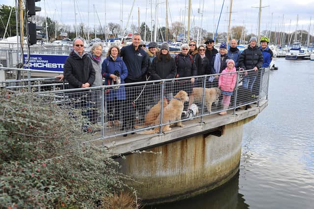 People are concerned about the proposed temporary closure of public footpath over the Chichester Marina, seen here with Paul Cook, Marina Manager. Pic Steve Robards SR20010601 SUS-200601-121014001