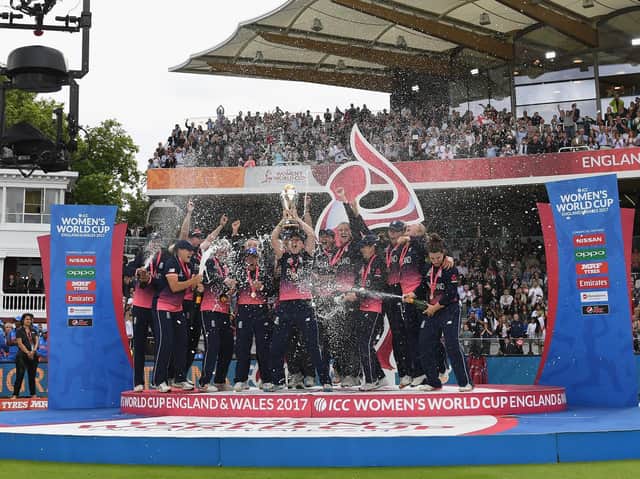 England lift the World Cup in 2017
