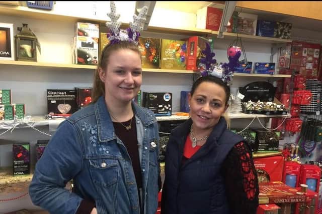 Deputy manager Charlotte Watson (left) and store owner Kelly Copeland