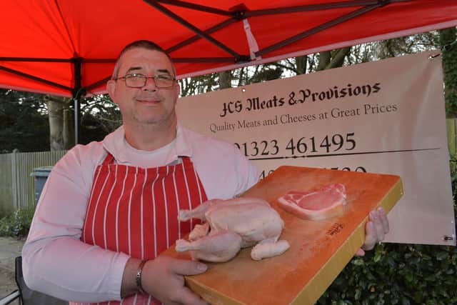 John Clarke-Semmens of JCS Meats and Provisions has made his business completely plastic free (Photo by Jon Rigby) SUS-190328-102312008
