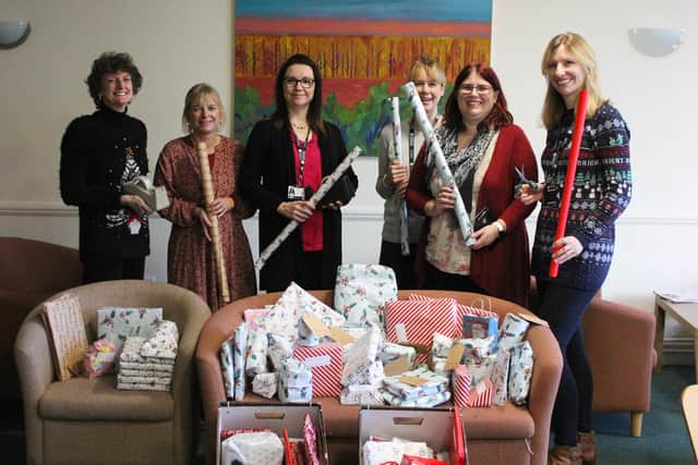 University of Chichester staff donated around 100 presents to the neonatal unit at St Richard's hospital