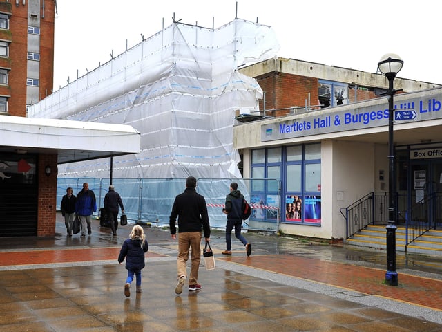 Burgess Hill shopping centre areas which are due for regeneration in 2020. Pic Steve Robards SR20010201 SUS-200201-134925001