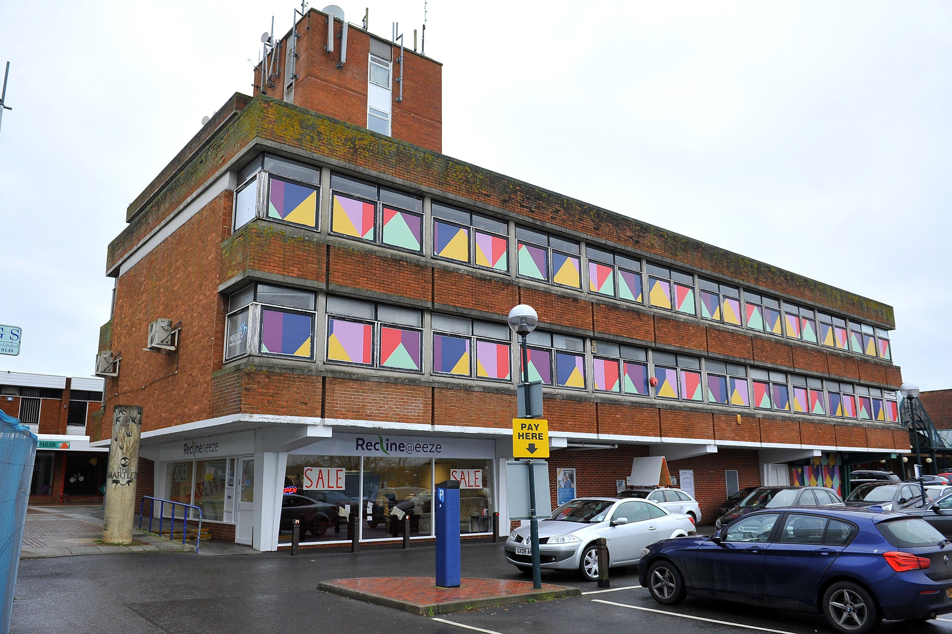 Burgess Hill shopping centre areas which are due for regeneration in 2020. Pic Steve Robards SR20010201 SUS-200201-135032001