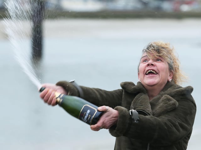 Lizbet Ramus has won £1million in the Euromillions Christmas Eve draw