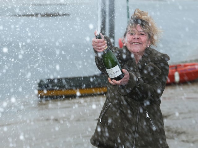 Lizbet Ramus has won £1million in the Euromillions Christmas Eve draw