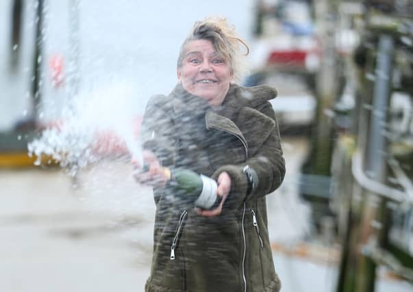 Lizbet Ramus has won £1million in the Euromillions Christmas Eve draw