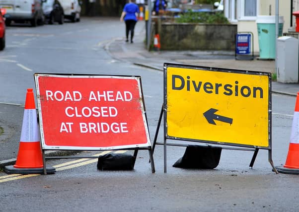 Embankment work just north of Wivelsfield station, Burgess Hill is causing travel disruption as Leylands Road is closed at the bridge, causing extra traffic to go along Junction Road. Pic Steve Robards SR20010102 SUS-200201-141746001